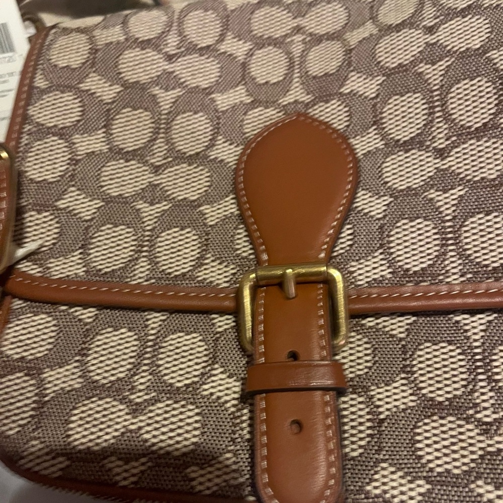 Coach Frankie crossbody signature textile jacquard. NWT - Picture 2 of 7